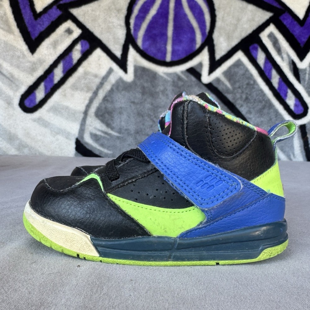 Size 8c - JORDAN 599903-029 Baby Toddler Shoes Black